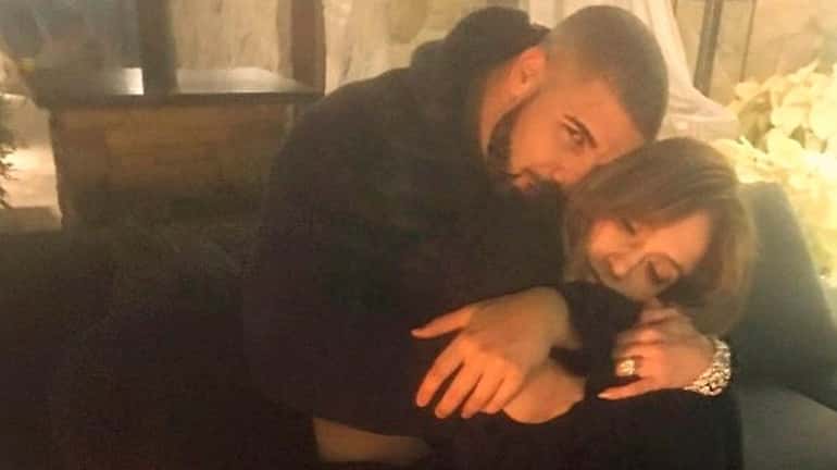 Drake posted this photo of himself with Jennifer Lopez on...