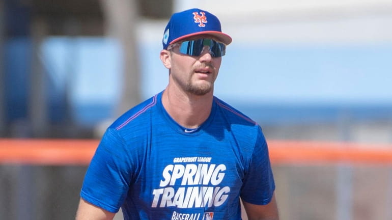 Mets first baseman Pete Alonso during a spring training workout...