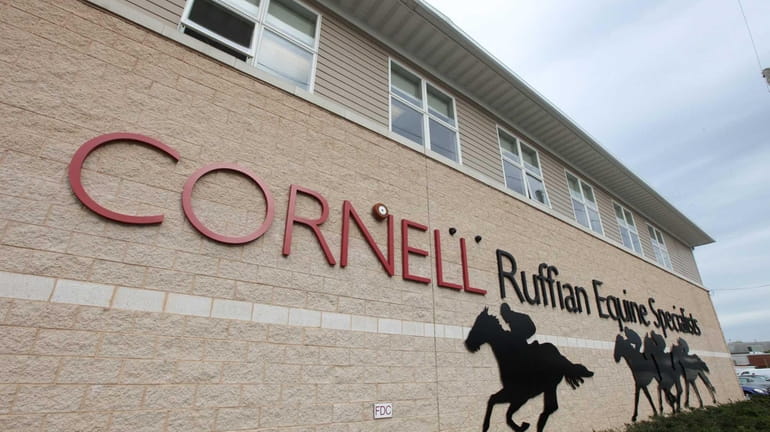 The exterior of the Cornell Ruffian Equine Specialists facility in...