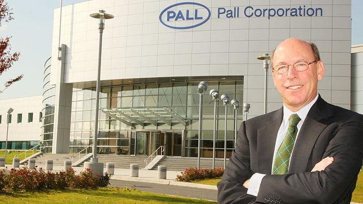 Pall Corp. chief executive Eric Krasnoff outside of the company's...