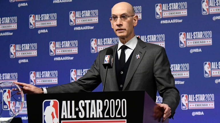 NBA Commissioner Adam Silver unveils the NBA All-Star Game Kobe...