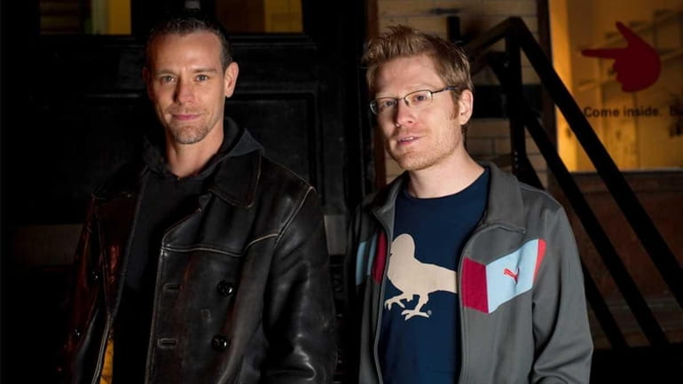 The stars from Rent, Adam Pascal, left, and Anthony Rapp...