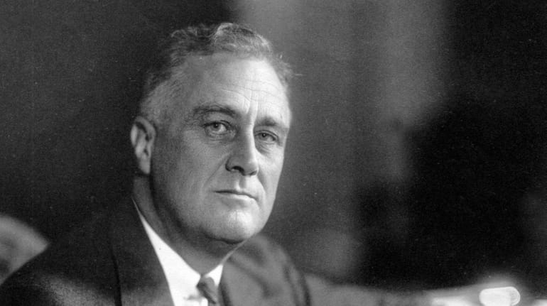 Franklin D. Roosevelt during his 1932 Presidential campaign.
