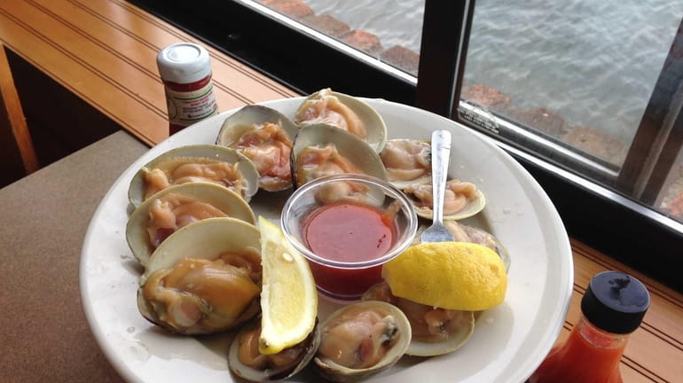 Peter's Clam Bar in Island Park serves both cherrystones and...