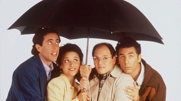 The "Seinfeld" cast in a 1997 photo.