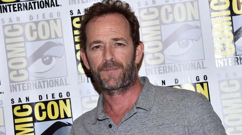  Luke Perry arrives for the press line of "Riverdale" at...