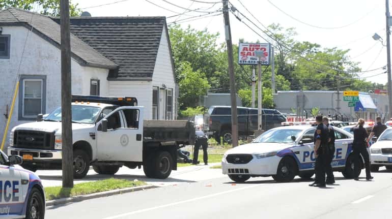 Suffolk County police ended a pursuit in West Babylon that...