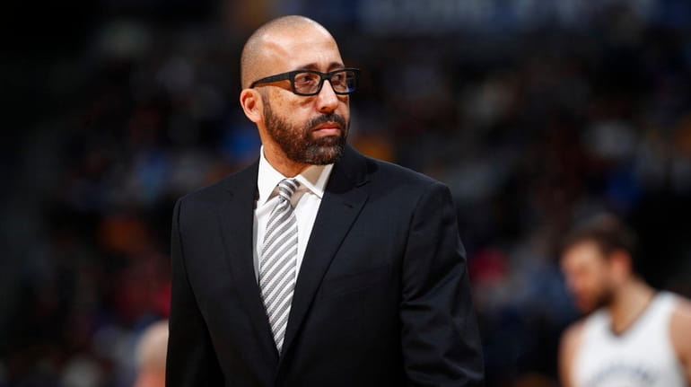Grizzlies head coach David Fizdale against the Nuggets on Nov....