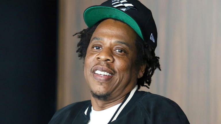 Jay-Z appears during a news conference announcing the launch of...