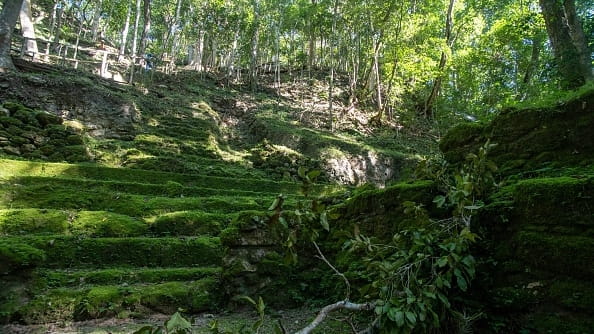 The El Mirador archaeological site in San Andres, Guatemala, on Jan....