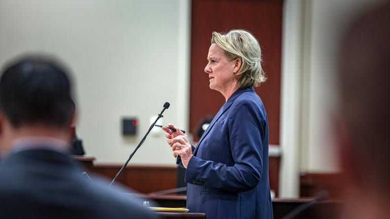 Special prosecutor Kari Morrissey questions Bryan Carpenter, expert witness in...