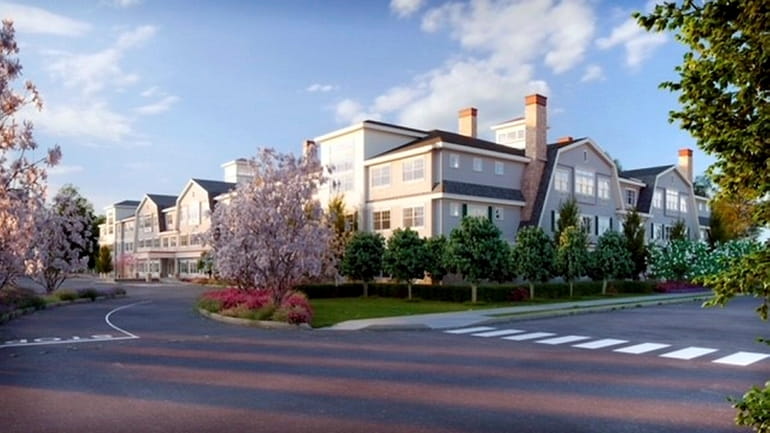 Greybarn Patchogue, a 91-unit apartment complex, would be built at the...