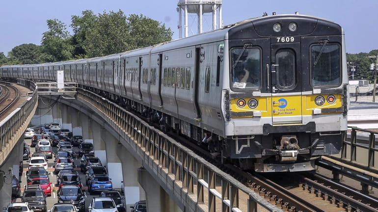 Long Island Rail Road ridership remains at around 50% of...