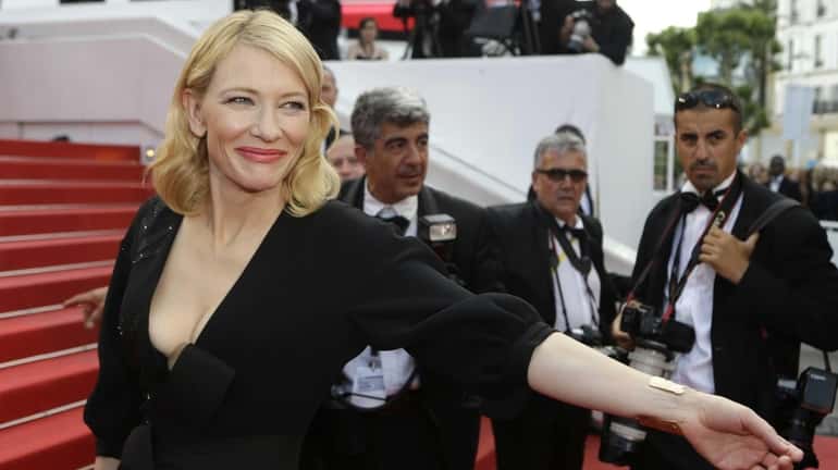 Cate Blanchett arrives for the screening of the film "Sicario"...
