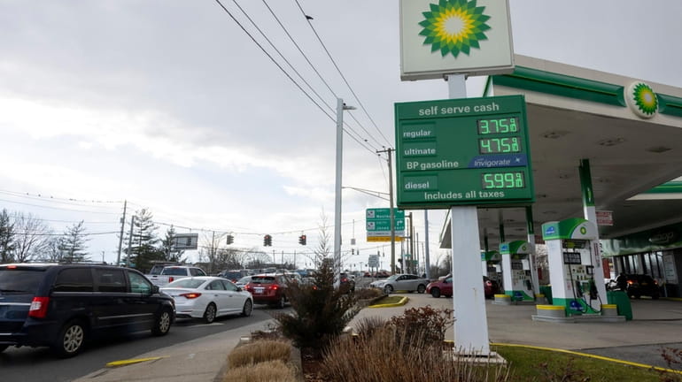 BP gas station on the Hempstead Turnpike in Levittown on...