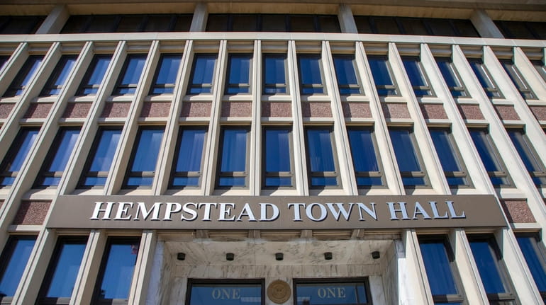 Hempstead Town Hall was closed Monday, but may reopen Tuesday.