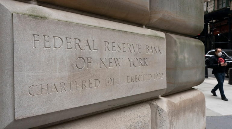 The survey by the New York Fed was taken during...