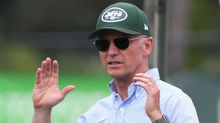 Jets chairman and CEO Christopher Johnson at training camp on...