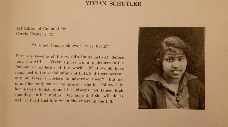 The 1924 Hempstead High School yearbook photo and description of...
