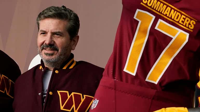 Dan Snyder, co-owner and co-CEO of the Washington Commanders, poses...