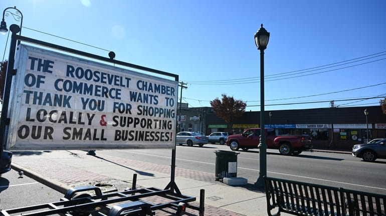 Nassau Road is home to many of Roosevelt's businesses.