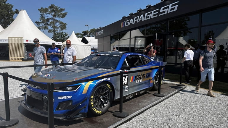 A replica of NASCAR’s Garage 56 Hendrick Motorsports entry is...