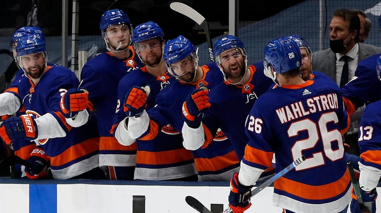 Oliver Wahlstrom has been out of the Islanders lineup since being...
