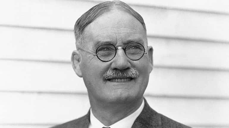 This is a 1939 file photo showing Dr. James Naismith,...