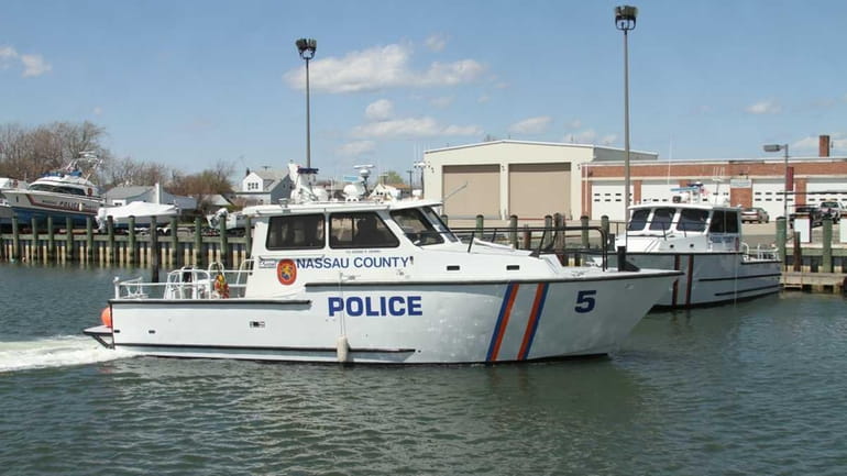 An NCPD boat returning to the NCPD Marine Bureau. (April...
