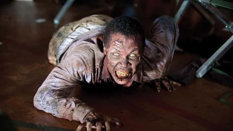 A zombie appears in a scene from the second season...