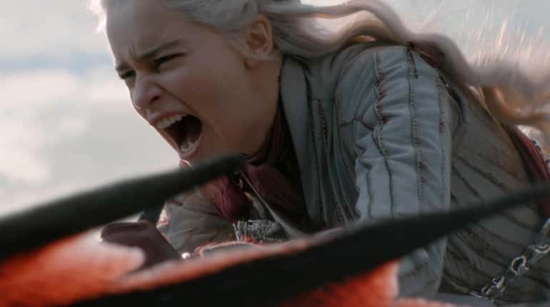 Emilia Clarke as the character Daenerys Targaryen on "Game of Thrones"...