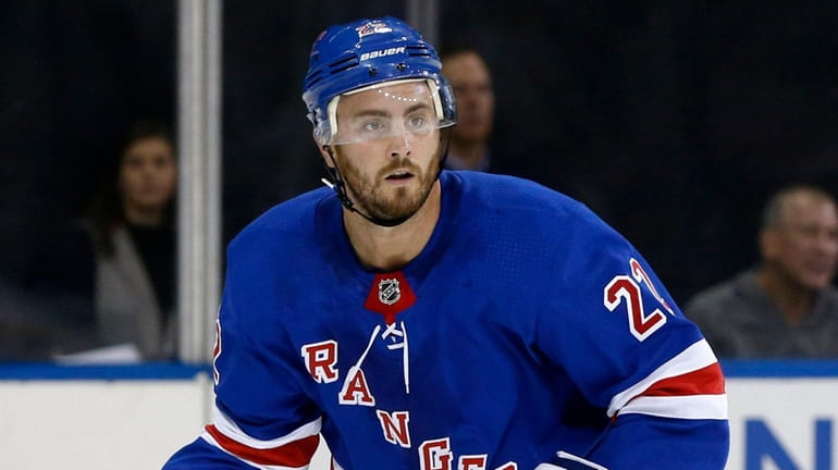 Kevin Shattenkirk of the Rangers at Madison Square Garden on...