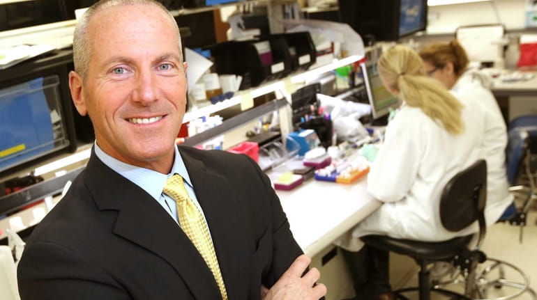 Chembio Diagnostics chief executive John J. Sperzel at a company...