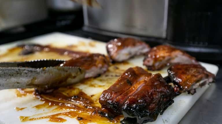 St. Louis ribs are among popular menu items.