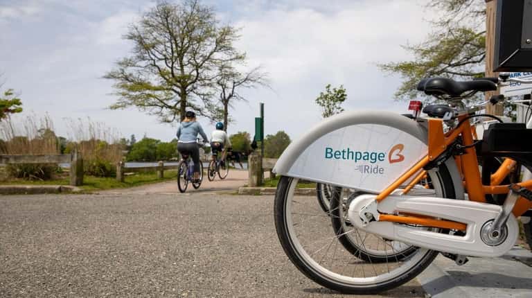 Visitors to Argyle Park can rent bikes through the Bethpage...