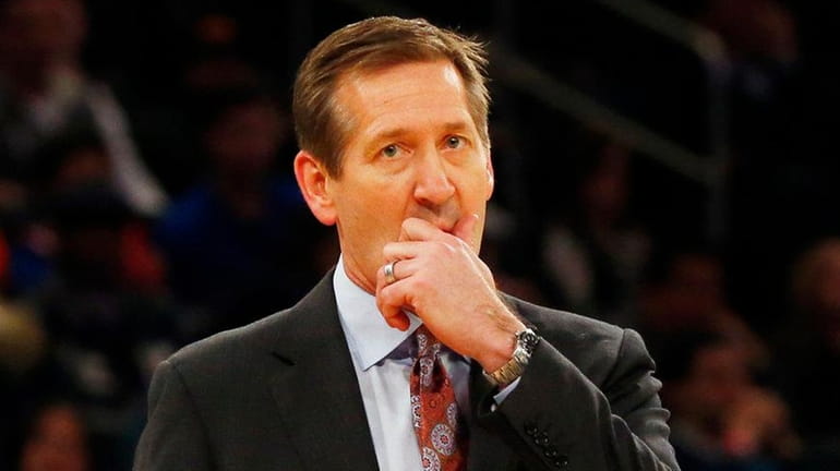 Knicks head coach Jeff Hornacek in the second half against...