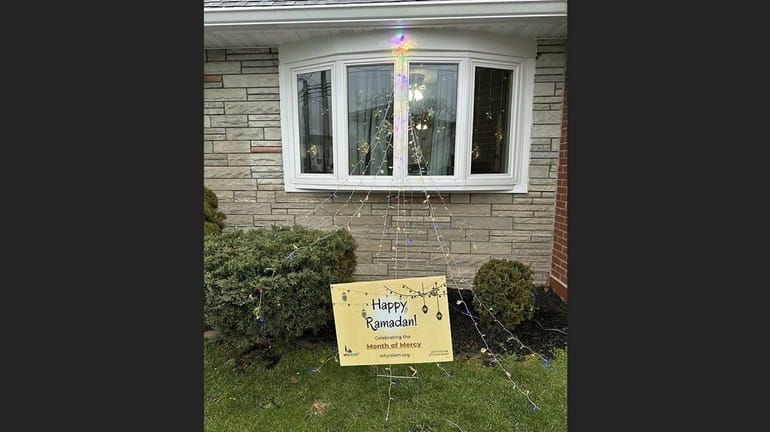 The Franklin Square home of Hadiqa Sandhu's family is decorated for...