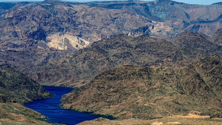 The Colorado River cuts through Black Canyon, June 6, 2023,...