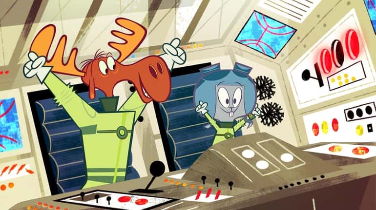 The new "Adventures of Rocky and Bullwinkle"  streams on Amazon Prime.