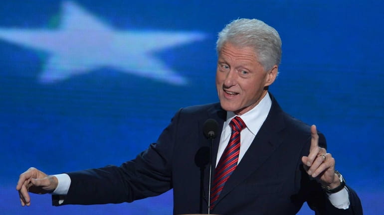 Former President Bill Clinton delivers the keynote speech Wednesday night...