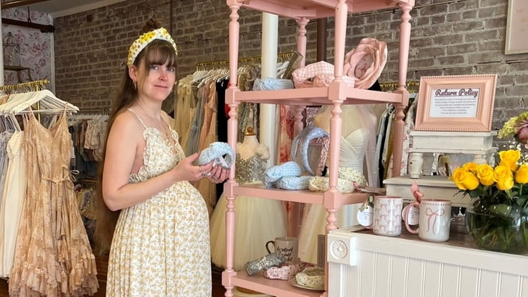 Katelyn Hart owns Katie’s Vintage Rose boutique in Stony Brook.