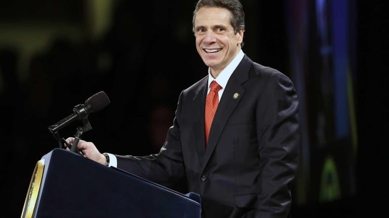 New York Gov. Andrew Cuomo delivers his third State of...