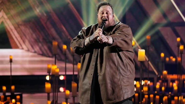 Jelly Roll performs during the iHeartRadio Music Awards, Monday, April...