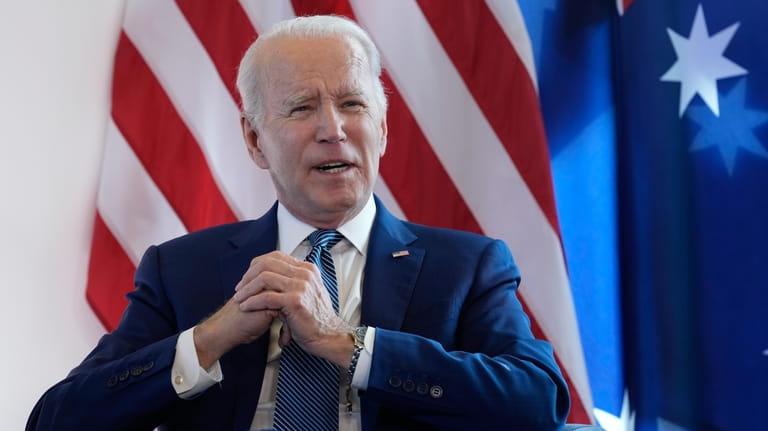 President Joe Biden answers questions on the U.S. debt limits...