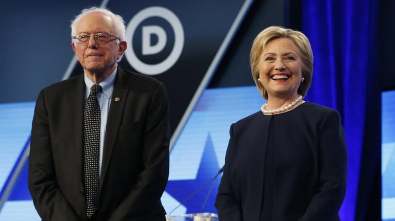 Democratic presidential candidates Sen. Bernie Sanders (I-Vt.) and former Secretary...