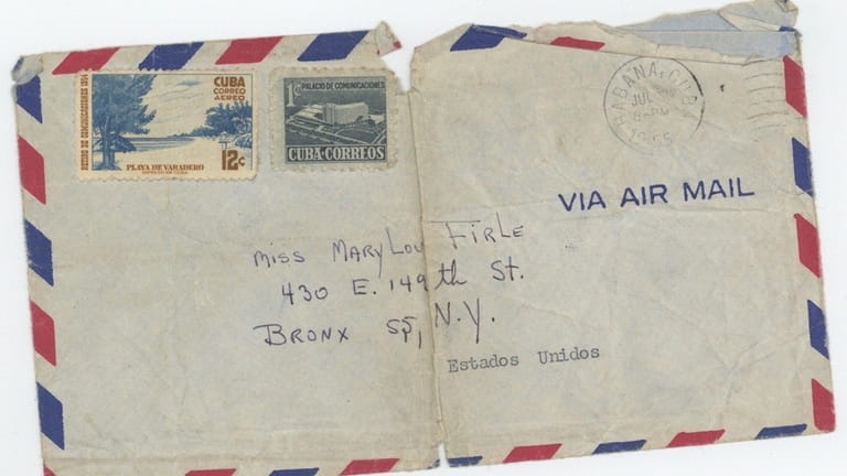 An envelope for one of Hemingway's letters sent in 1955...