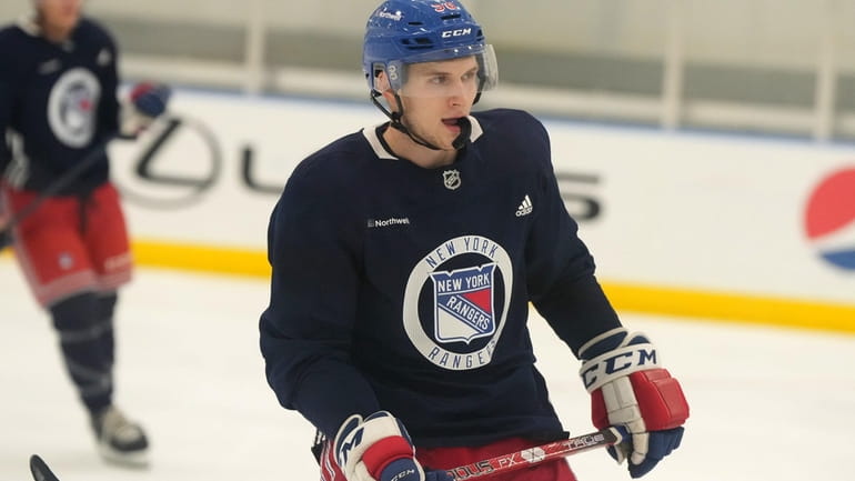Jayden Grubbe during New York Rangers training camp on Sept....