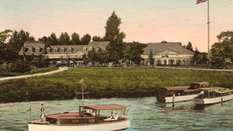 A vintage postcard image provided by the Hampton Bays Historical...