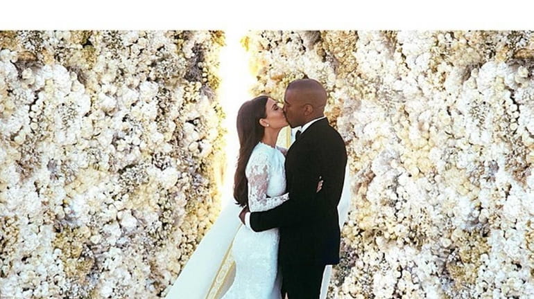 Kim Kardashian and Kanye West wed on May 24, 2014.