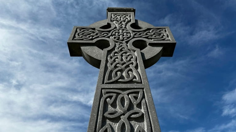 A Celtic Cross at Hibernian Memorial Park in New Orleans...